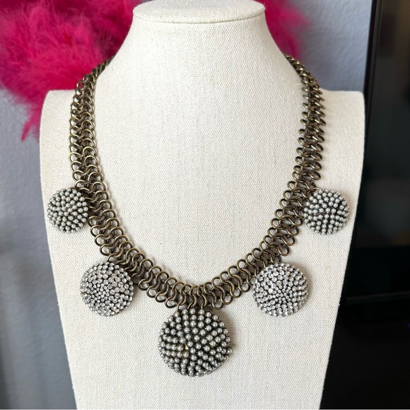Vintage Jewelry - Vintage Gold and Silver Statement Necklace